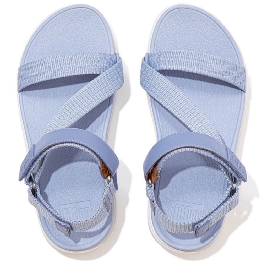 Fitflops Loosh Webbing Z-Strap Wild Lavender Women's Sandals Size 7 - Picture 7 of 11